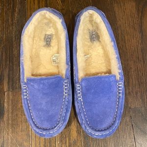 Blue Ansley moccasins. Barely used. Discontinued color.